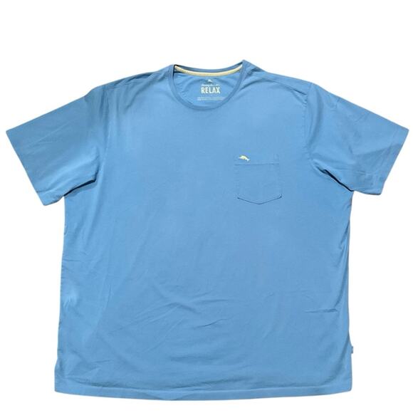 Tommy Bahama Men's Blue Short Blue Relax Sleeve Tee Size 3XT - Picture 1 of 6